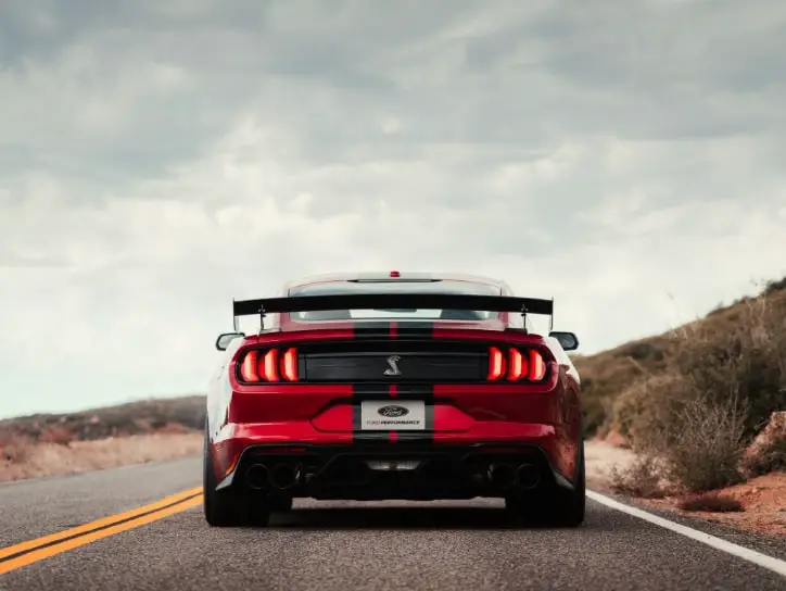 Red Ford Mustang Shelby GT500 Wallpaper