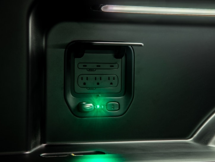Rivian R1T Charging Outlets