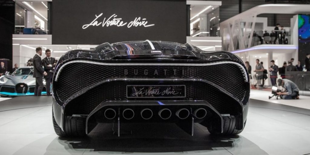 Bugatti La Voiture Noire Tailpipes