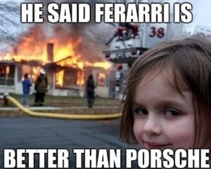Ferrari Vs Porsche Meme