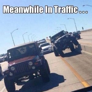 Jeep Wrangler Meme for Traffic