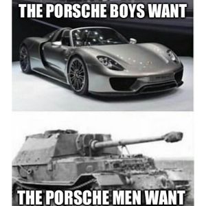Porsche Vs Tank Meme