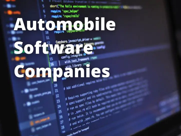 Automobile Software Companies